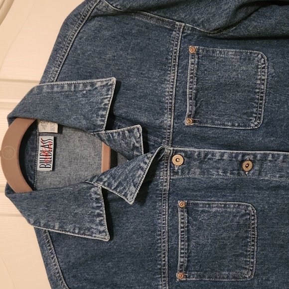 Bill Blass vintage denim jacket size Large PL new condition - Picture 4 of 5